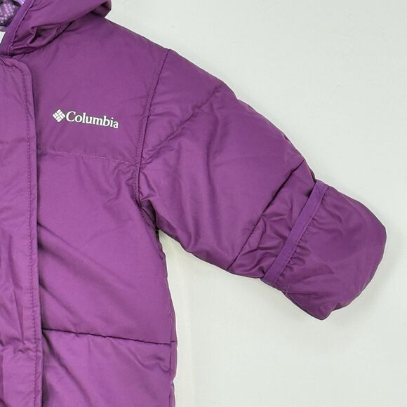 Columbia Snuggly Bunny Bunting Snowsuit 6-12 Months Purple Pre-Owned - Picture 9 of 16